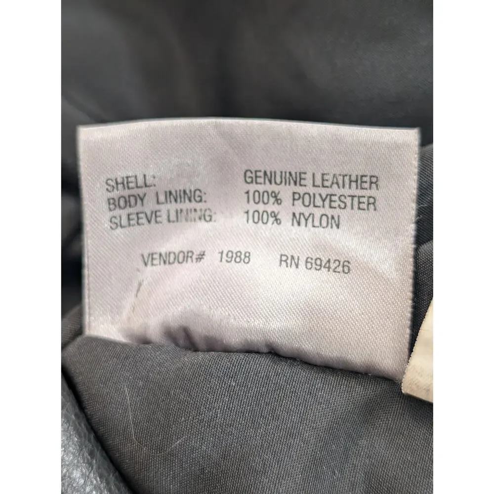 Wilsons Suede and Leather measurements chest